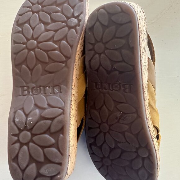 Born leather sandals, like new, mustard Size 8/39 - Picture 2 of 3